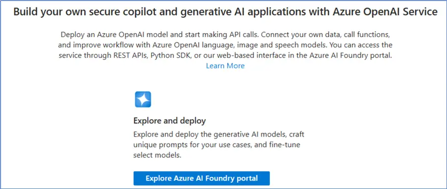 Explore Azure AI Foundry portal 
