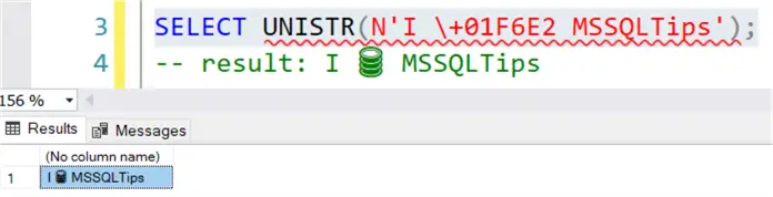 correct result with 6 character code point