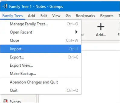 Importing data
