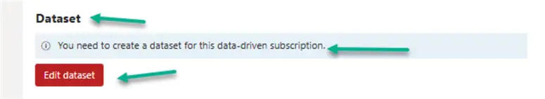 DDS dataset configuration