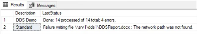 The results of the subscriptions run in the [ReportServer].[dbo].[Subscriptions] table