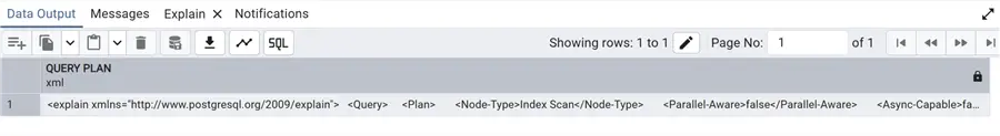 explain xml plan output