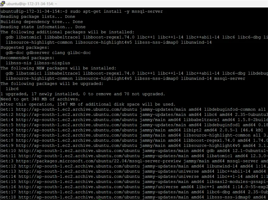 install sql server 2025 for linux