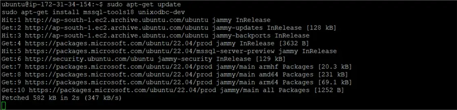 install sql server 2025 command line tools for linux