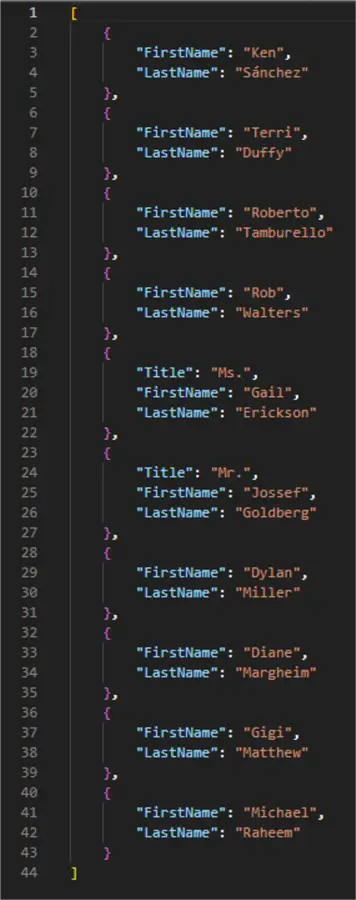 query excluding null values