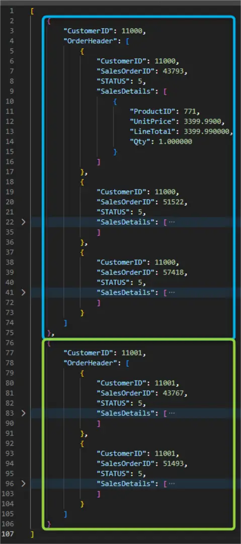 for json auto json output