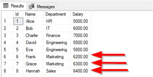 complex json records inserted into sql table