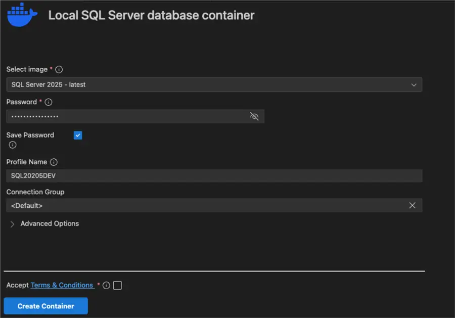 put a strong password and profile name