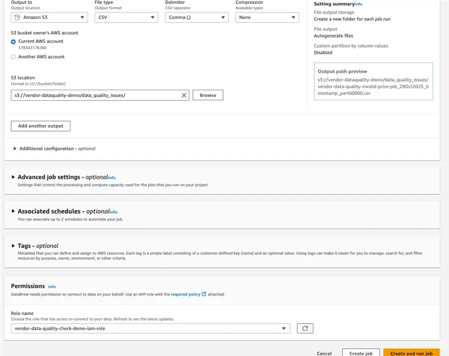 Creating a Recipe Job