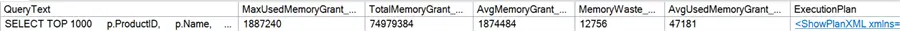 query output