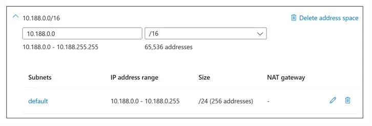 Subnet Settings