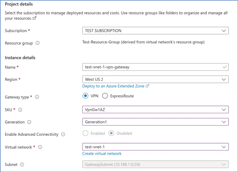 Azure Point to Site VPN Configuration Steps