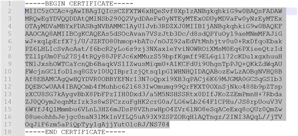 certificate key