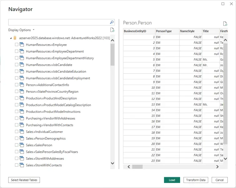 powerbi desktop data navigator 