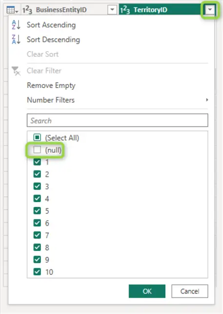 territory id remove null