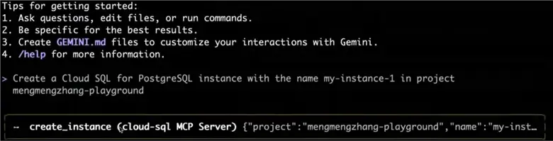 Gemini CLI Extensions for Databases
