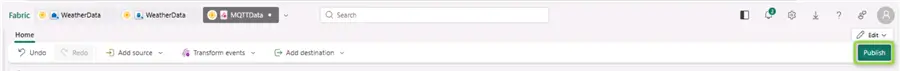 publish eventstream changes