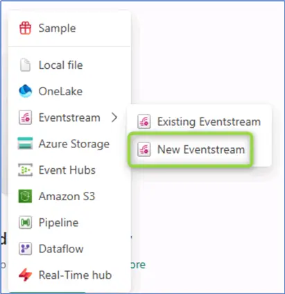 create new eventstream