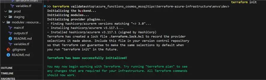 Initialize Terraform