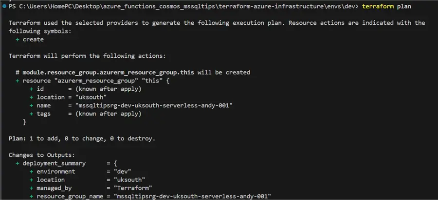 Terraform Plan