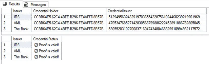 Result proof check