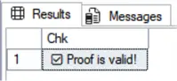 Proof is valid