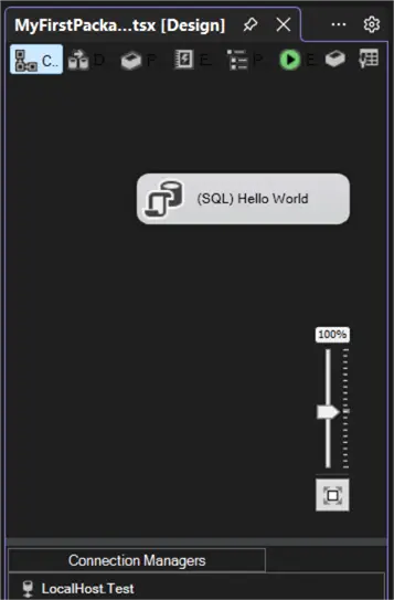add simple execute sql task