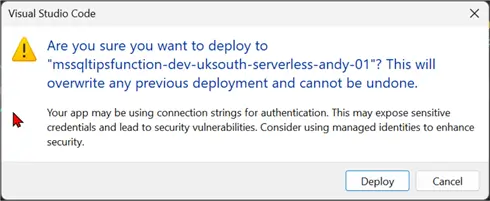 Confirm Deployment
