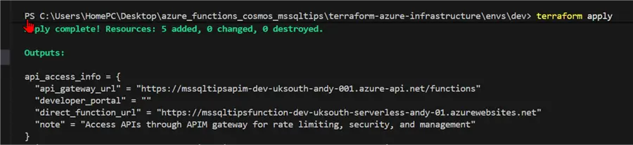 Terraform Apply