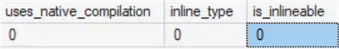 query results