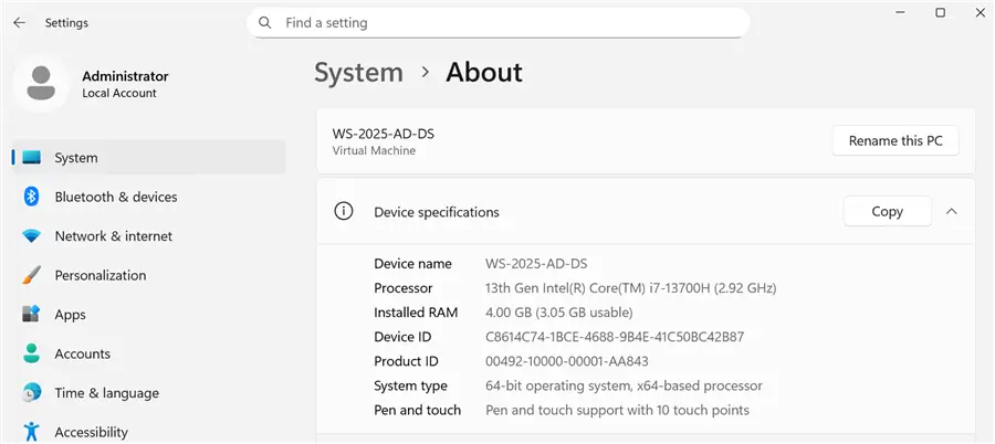 Rename Computer Name