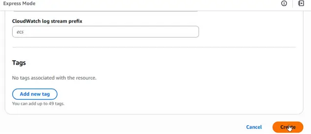 Create button