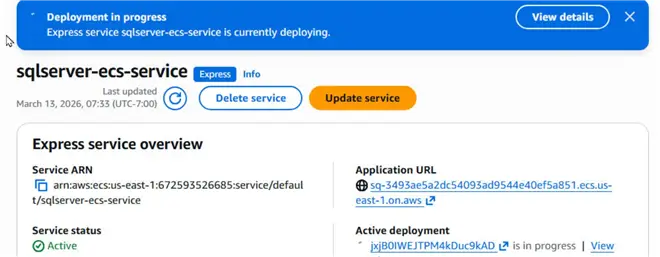 Deployment in progress