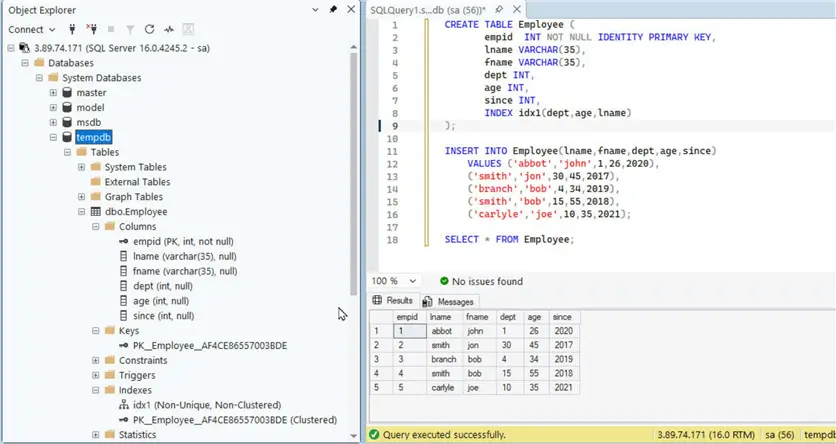 Sample Query