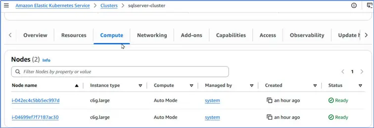 Cluster > Compute