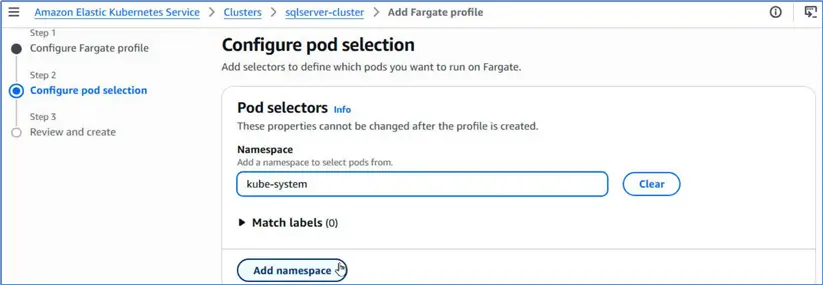 Add namespace