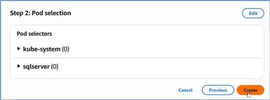 Create button