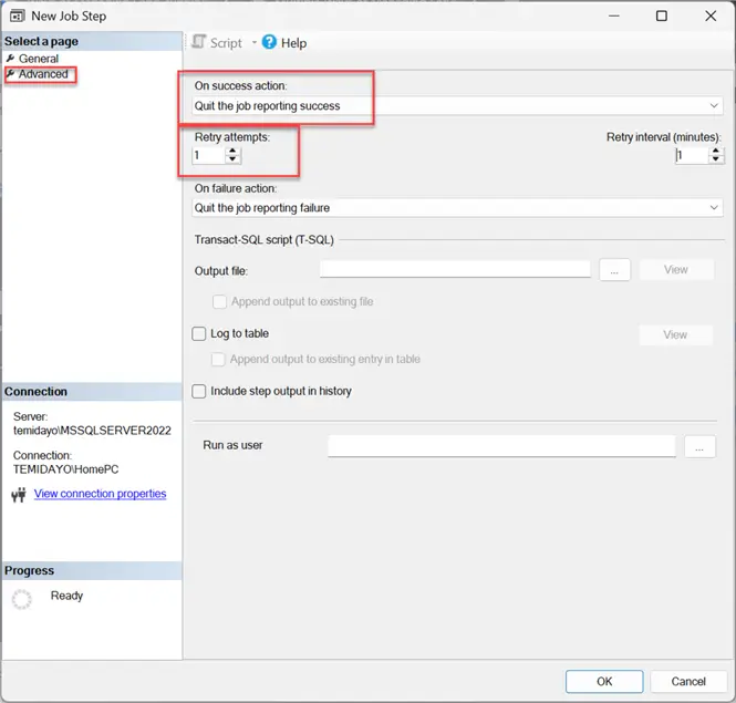 Advanced Job Agent Settings