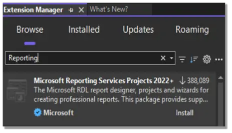 Extension Manager