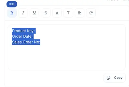 Image showing how to edit font styles using taplio tool (with texts to be formatted)