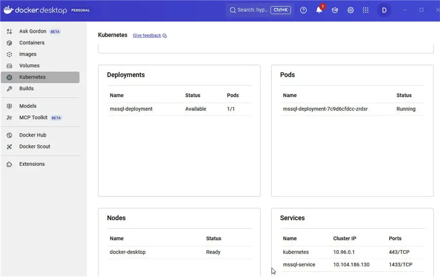 Service for SQL Server