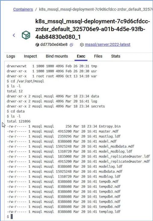 Listing data files