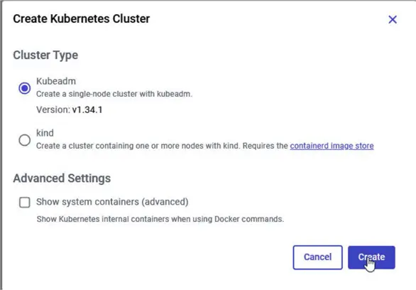 Create Kubernetes Cluster