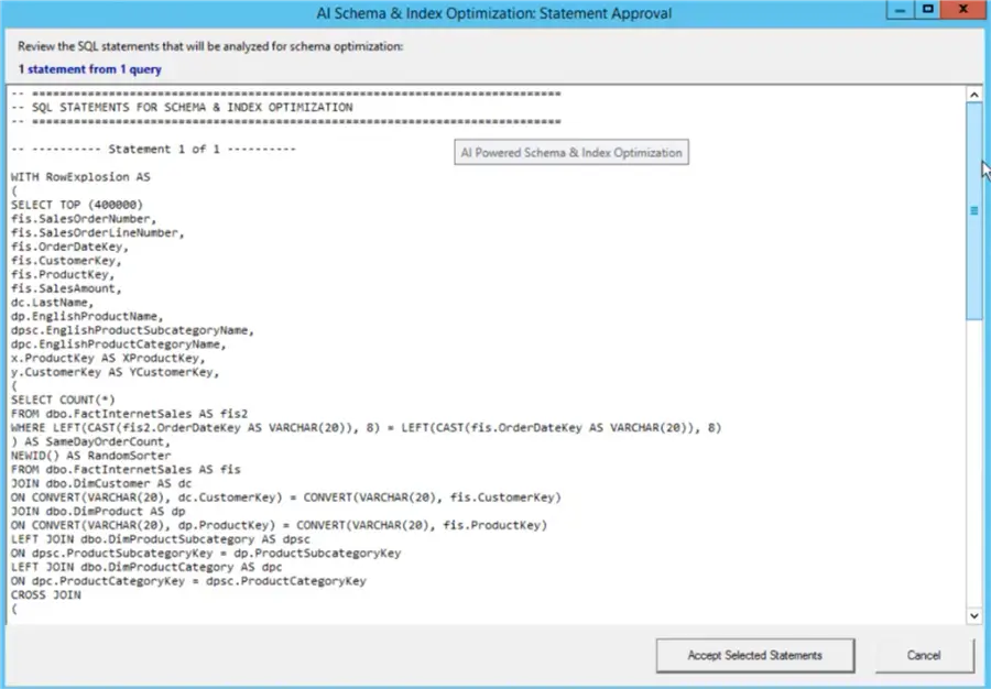 sql diagnostic manager ai powered schema and index optimization