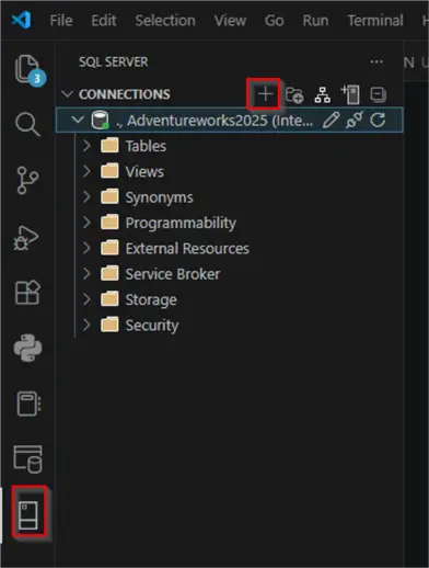 visual studio code connect to sql server