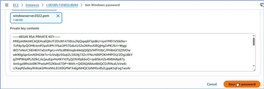 Decrypt password
