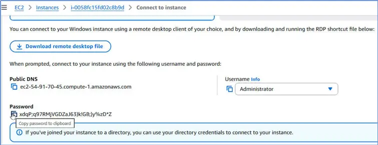 Copy password