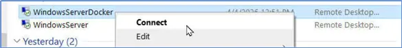 RDP File > Connect