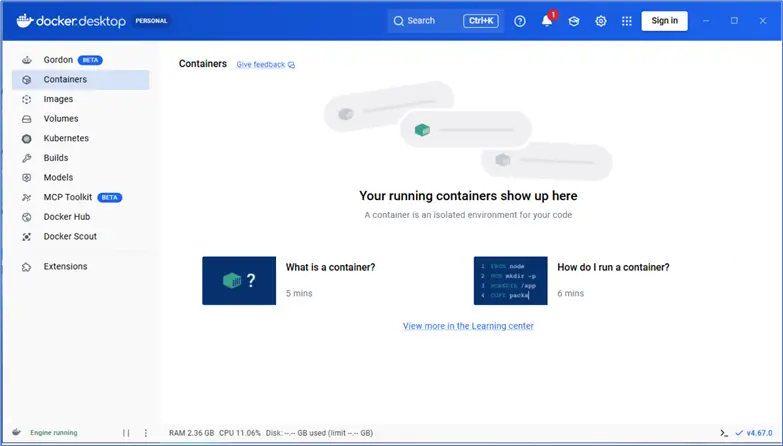 Docker Desktop