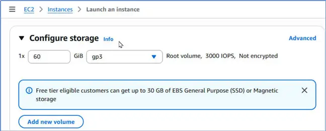 Configure storage